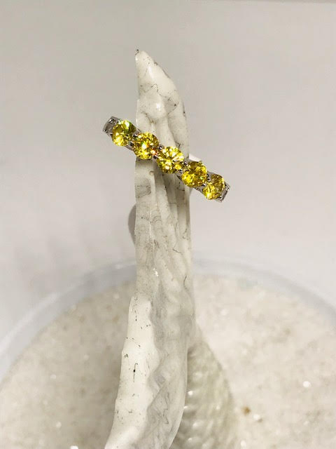 Citrine Starlight Ring