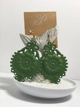 Load image into Gallery viewer, Olive Green Earrings