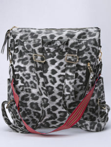 Leopard Print Backback/Purse