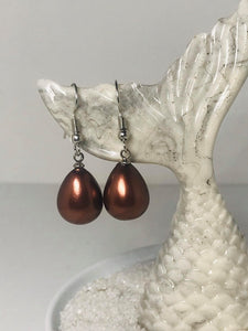 Pearl Dangle Necklace/Earring Set