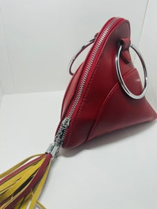 Red Triangle Hand Bag