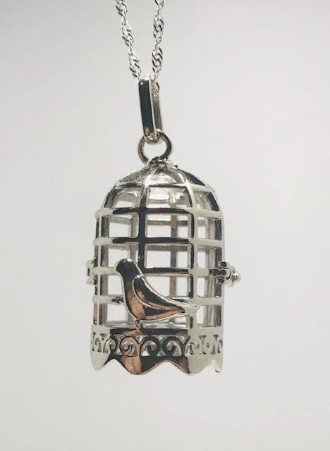 Singing Bird Edison Cage Necklace