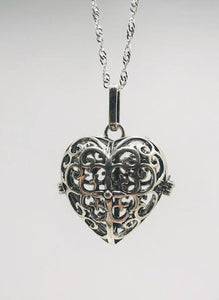 Heart Edison Cage Necklace