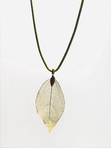 Colored Leaf Necklace