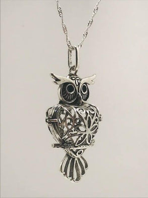 Owl Edison Cage Necklace