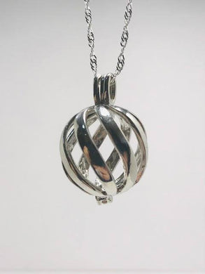 Swirl Edison Cage Necklace